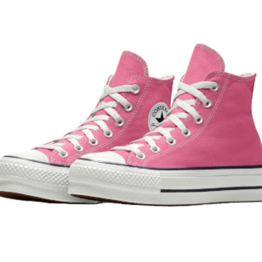 Brand New Platform High Top Converse in Pink RARE color